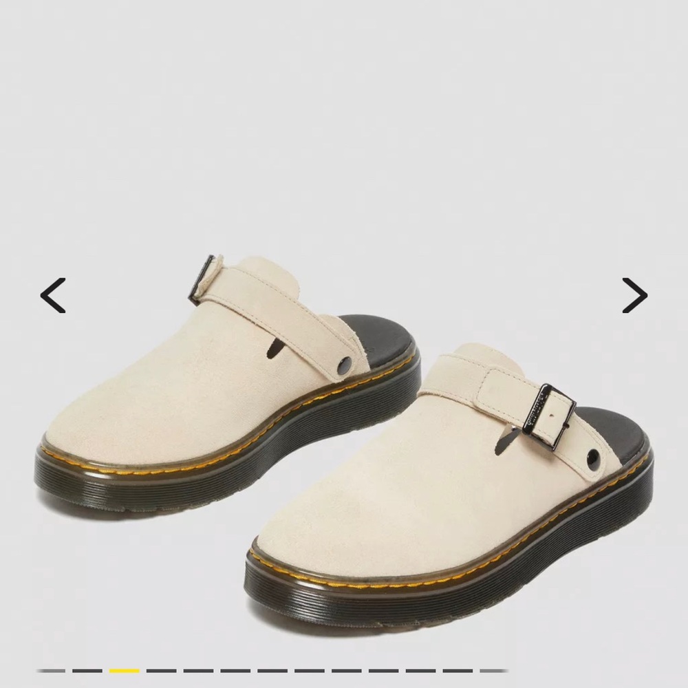 Dr Marten Carlson Suede Casual Slingback Mules